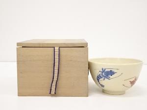 京焼　陽山造　色絵海老茶碗（保護箱）